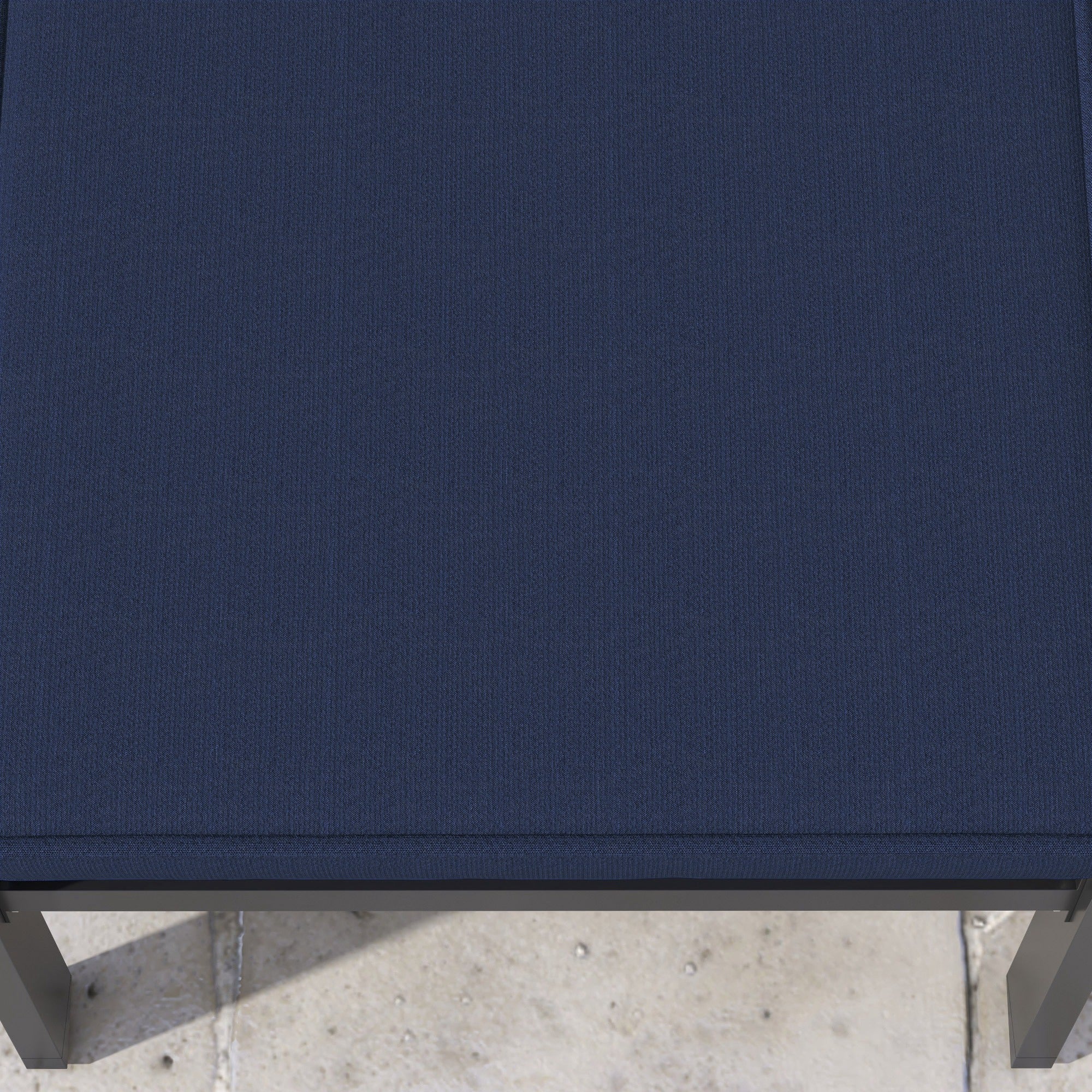 2-Pack Patio Chair Cushions with Backrests for Outdoor Lounge, Navy Blue - Image 11