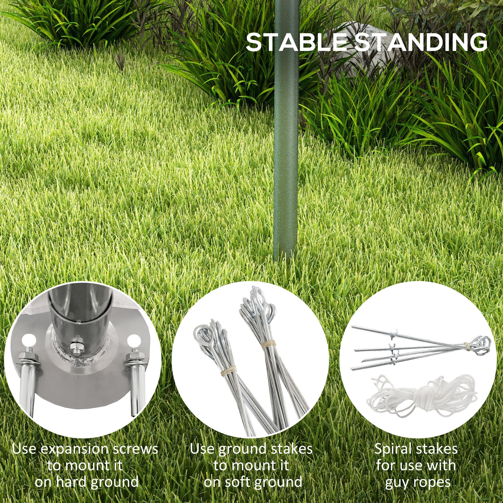 19' x 19.5' Carport, Portable Garage, Anti-UV Cover, Car, Truck, Boat, Catering, Wedding - Image 8