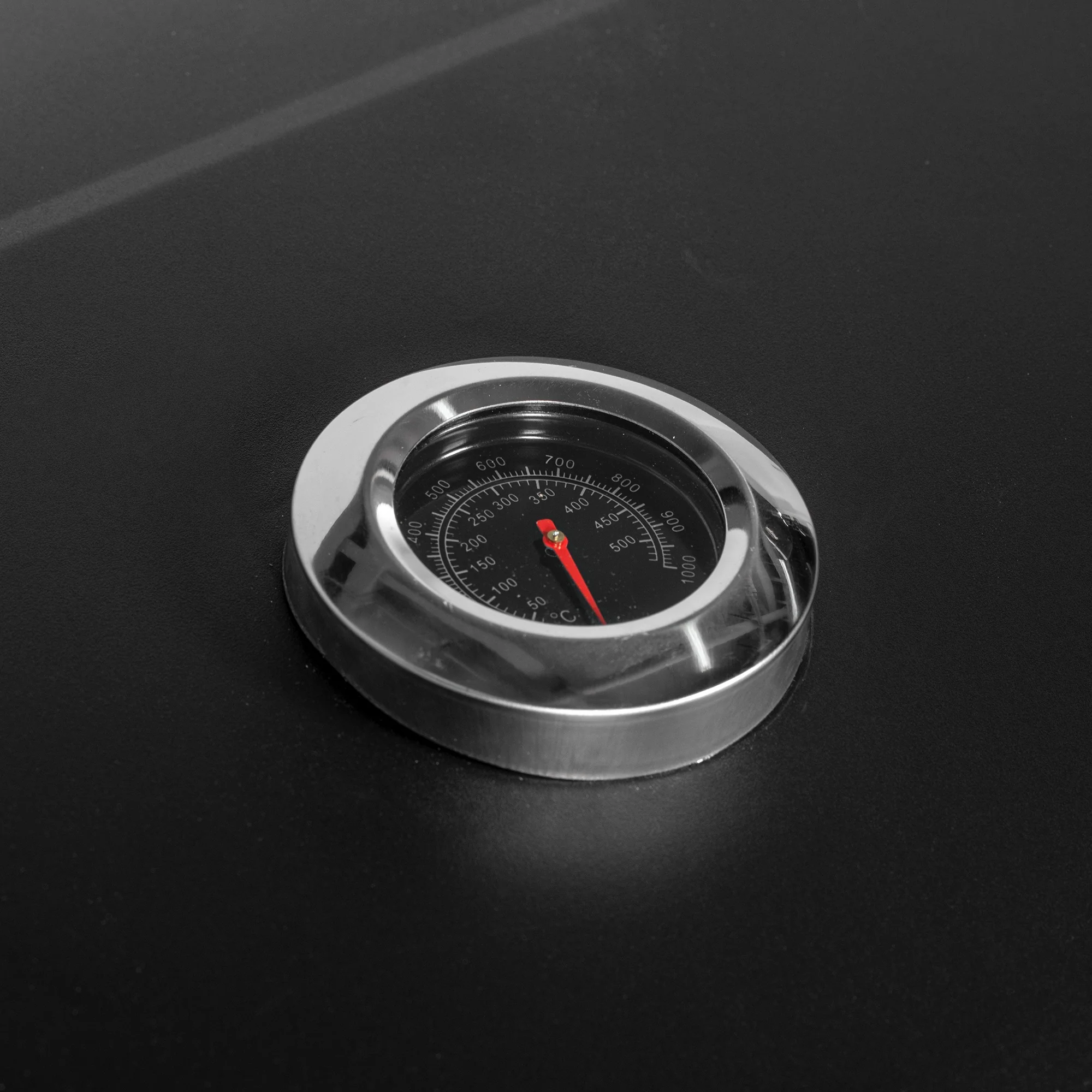 Charcoal BBQ Grill Smoker Combo Portable Trolley Camping Picnic Backyard Side Shelf, Black - Image 11