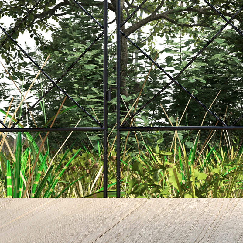 4-Pack Decorative Garden Fence Panels with Swirls for Animal Barrier & Flower Edging - Image 11