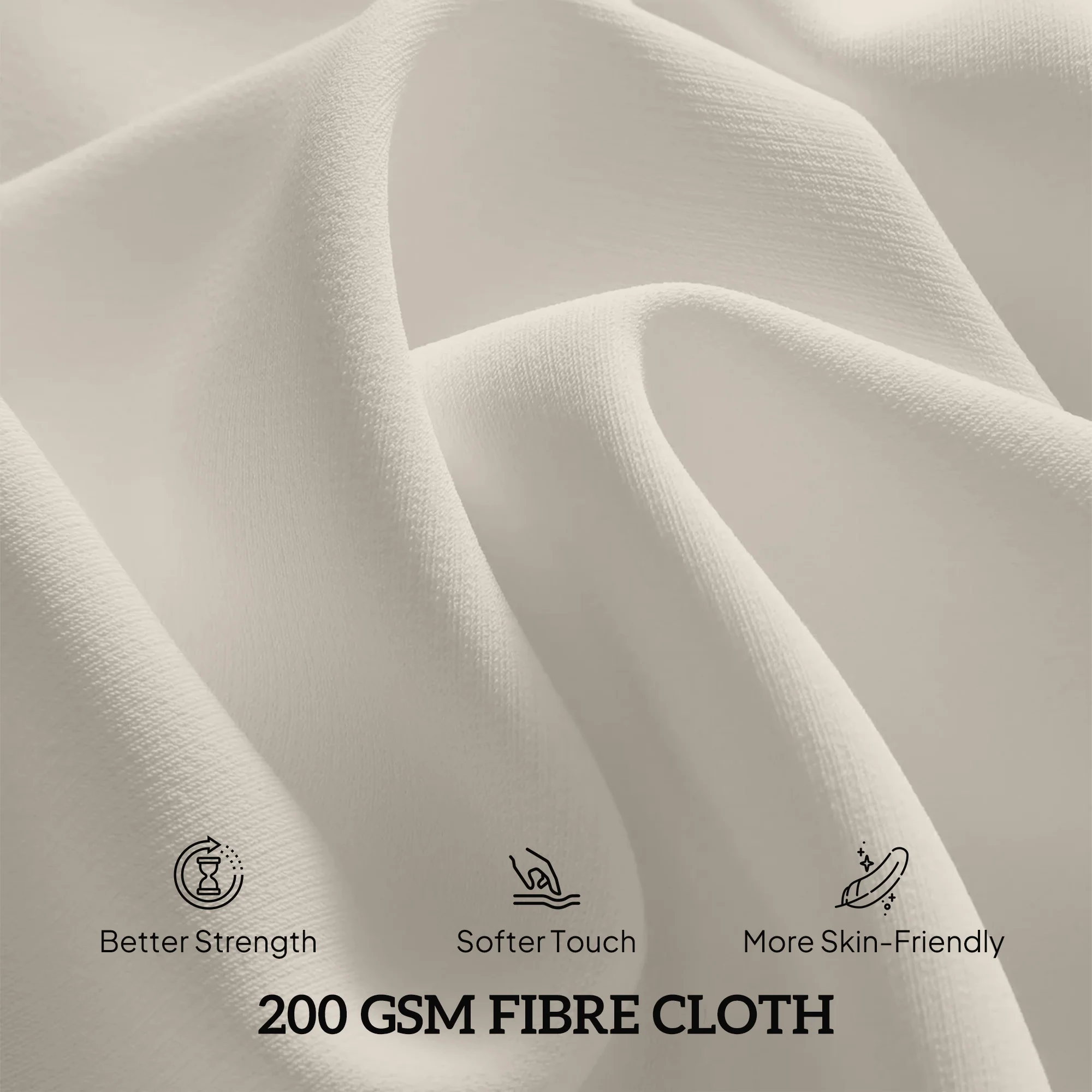 Outdoor Conversation Set, 3-Piece Wood-Look Table & Chairs, Deep Seat with Cushions, Cream White - Image 9