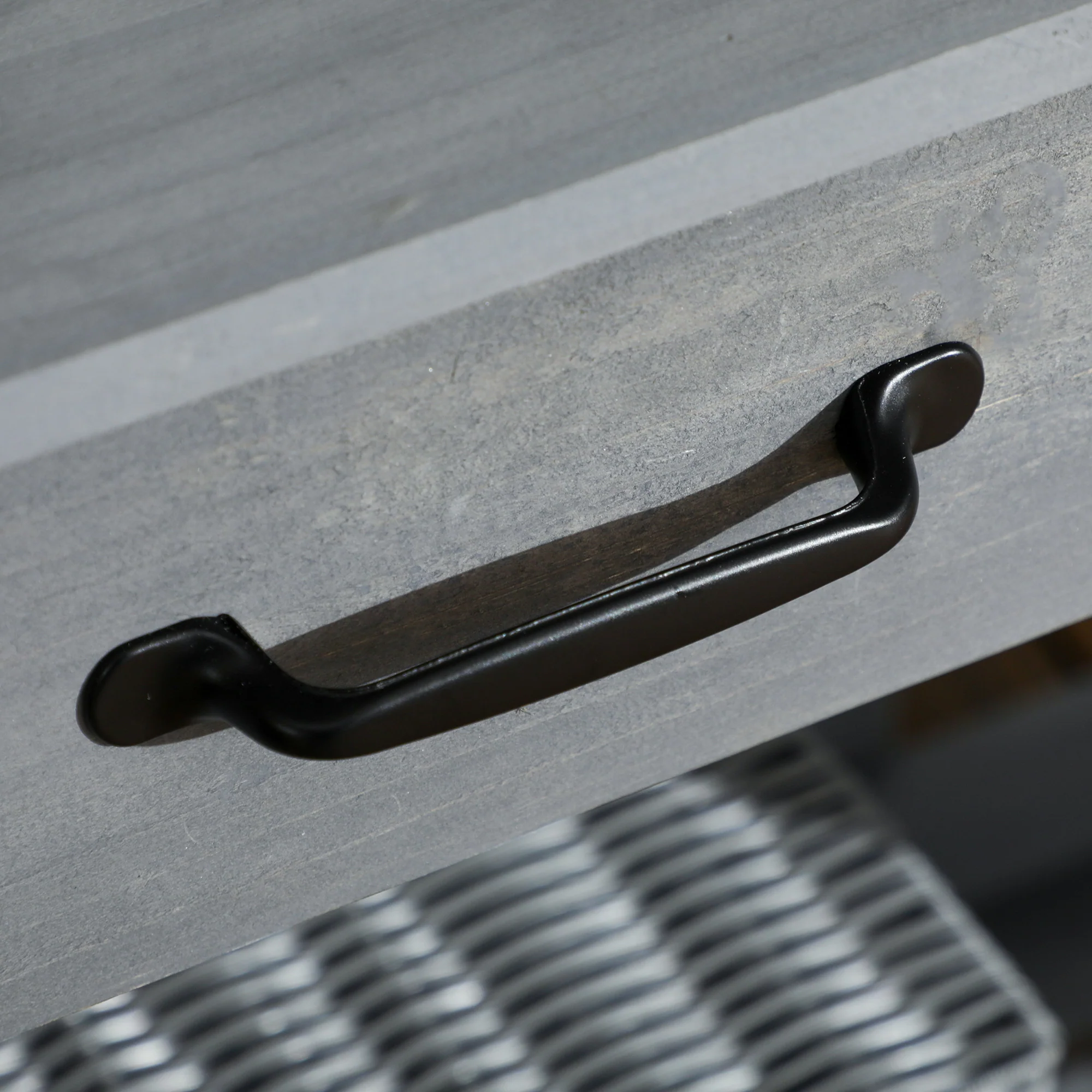 Potting Bench Table with Storage Shelves, Removable Sink, Faucet and Drawer, Gray - Image 11