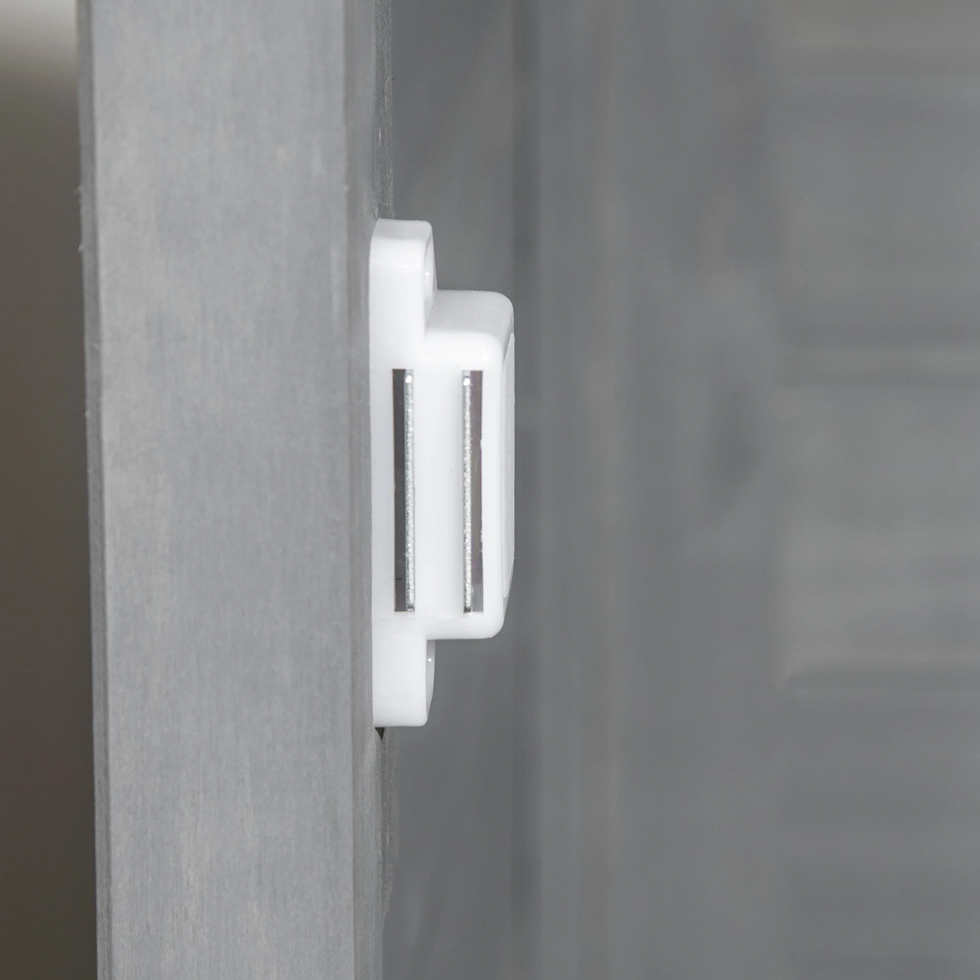 Garden Potting Table with Storage Cabinet, Removable Sink, Faucet and Drawer, Gray - Image 11