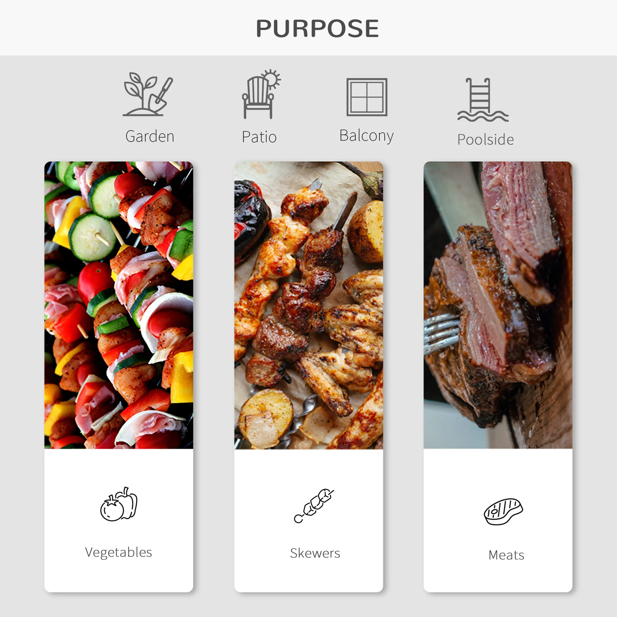 Portable Charcoal Grill with Foldable Shelf and Adjustable Vents for Backyard Cooking, Black - Image 9